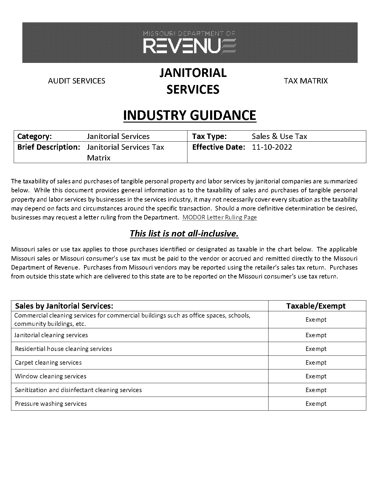 sample cleaning sales letter